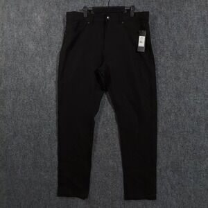 LEG3ND Pants Mens 36x30 Black Stretch Chino Comfort Fit Moisture Wicking Casual